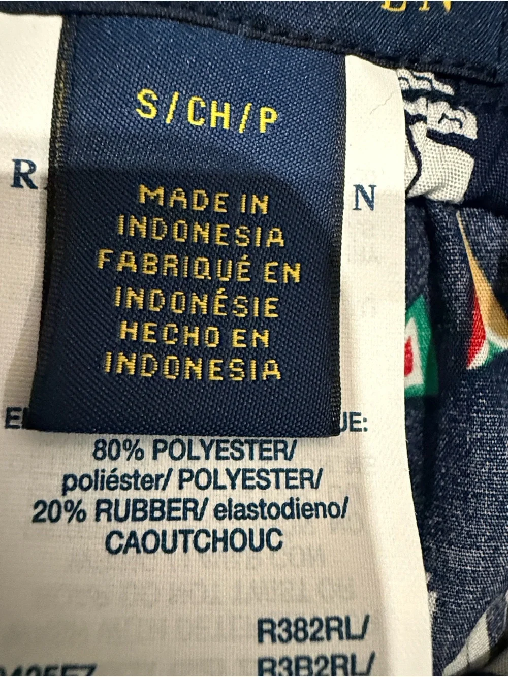 Polo by Ralph Lauren Navy Sailboat Boxer Shorts with Multicolor Pennants Unisex